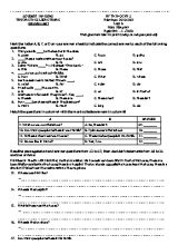 Đề thi học kỳ 1 môn Tiếng Anh Lớp 6 - Năm học 2010-2011